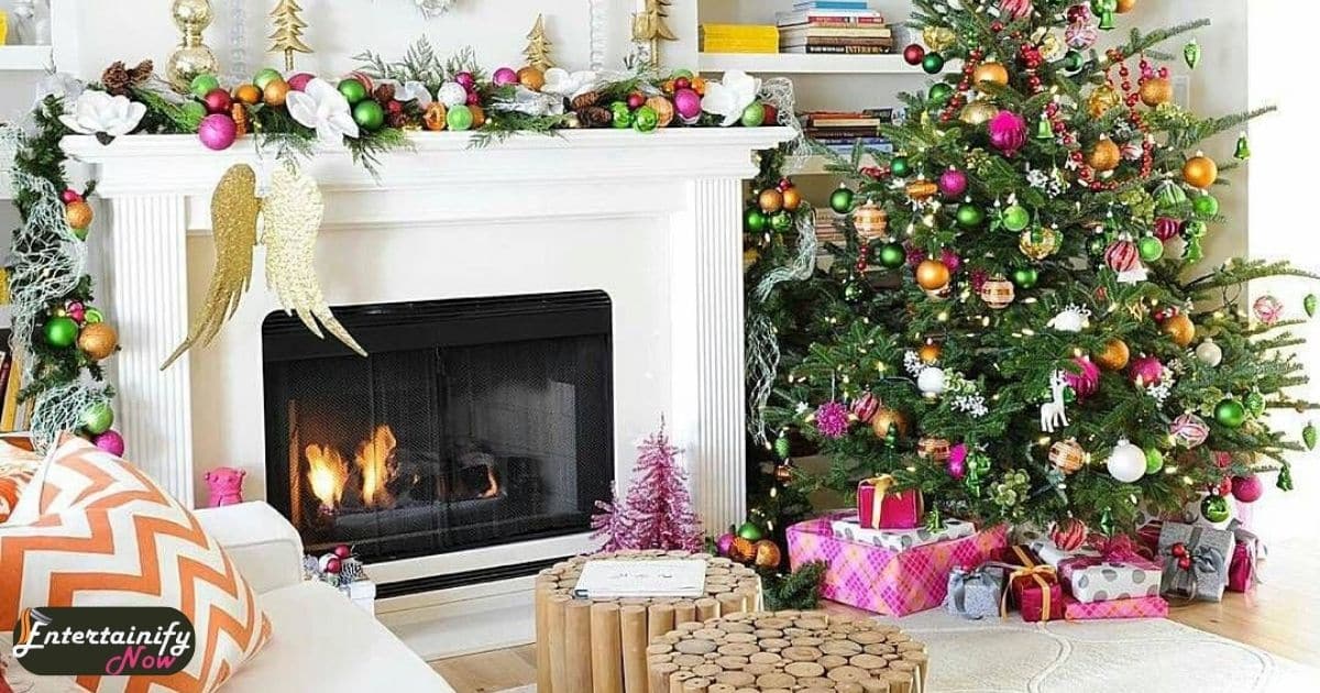 How To Decorate An Entertainment Center For Christmas