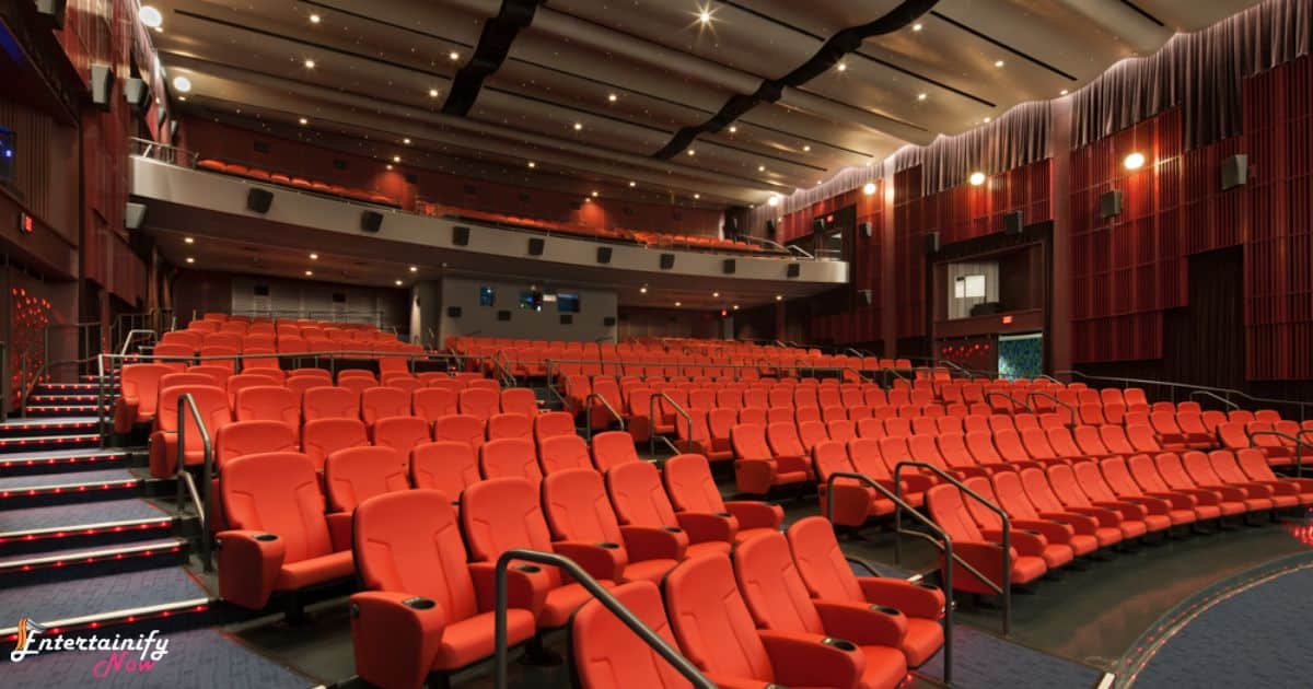 Stadium-Style Seats of Movie Theater